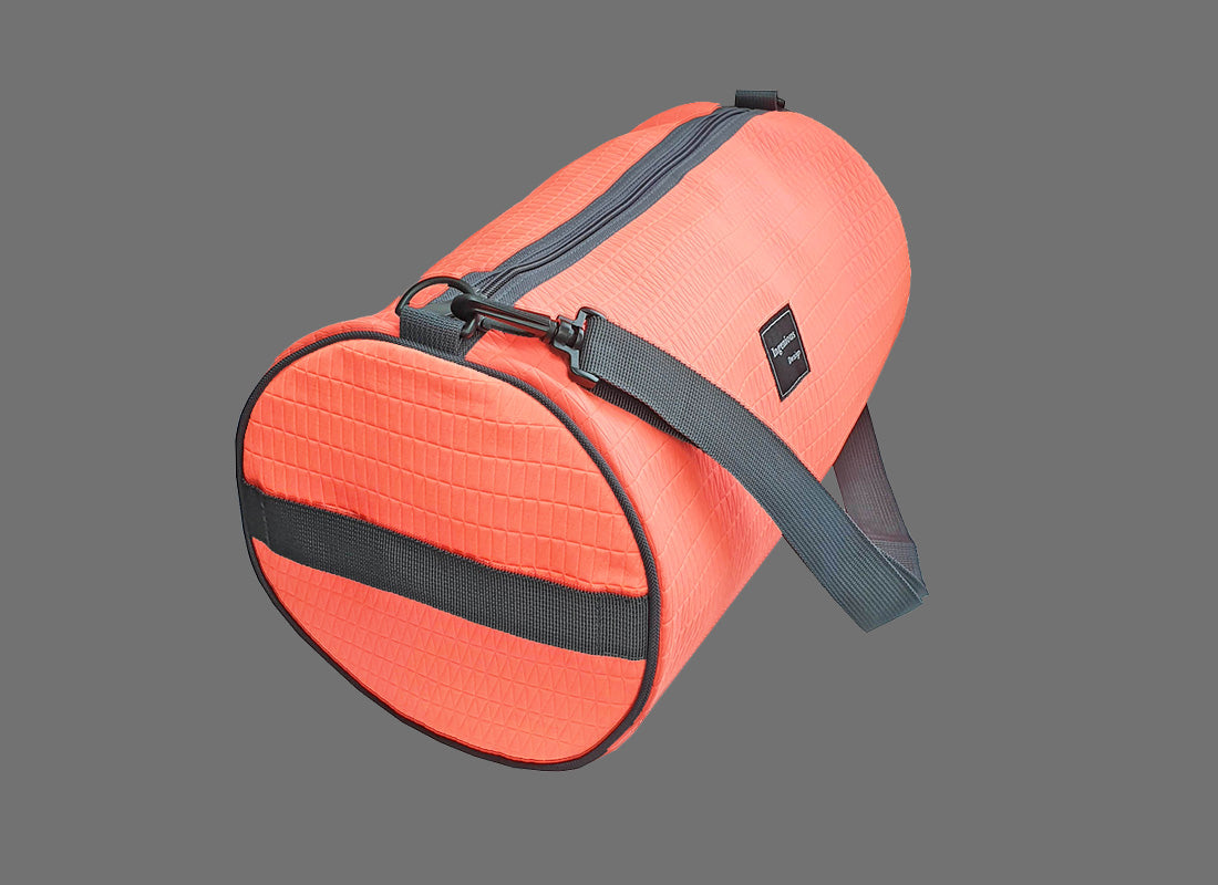 熒光橙運動圓桶袋 Neon Gym Barrel Bag