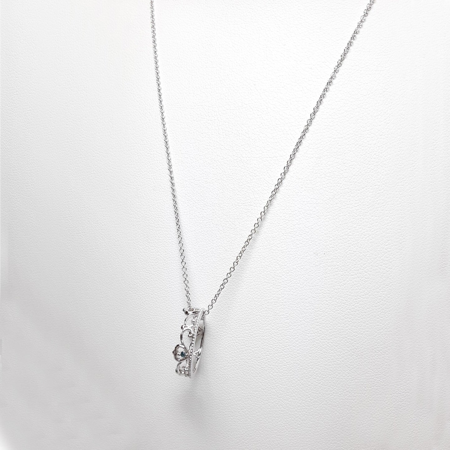 小碎石皇冠吊墜項鏈 Crown Pendant Necklace