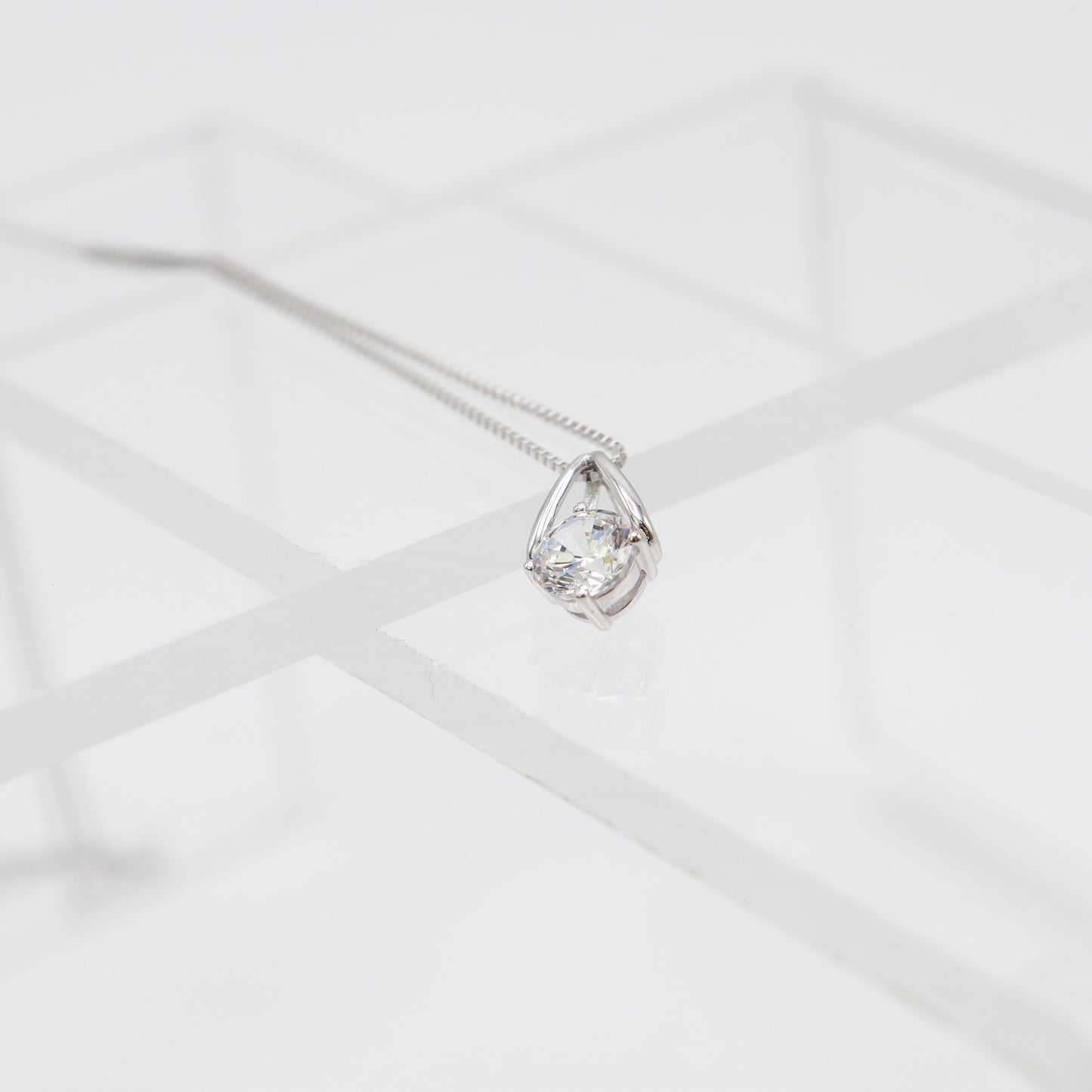 立方氧化鑽石吊墜項鏈 Cubic Zirconia Pendant Necklace