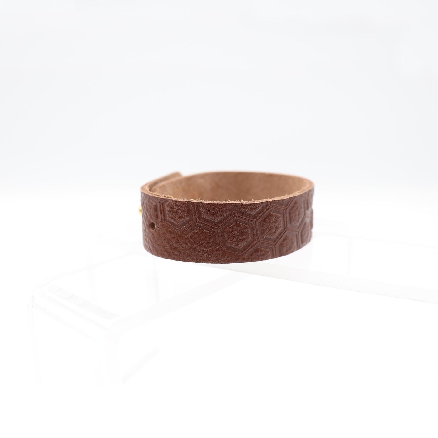 日本型格傳統花紋皮手鏈 Leather Bracelet with Unique Traditional Japanese Pattern