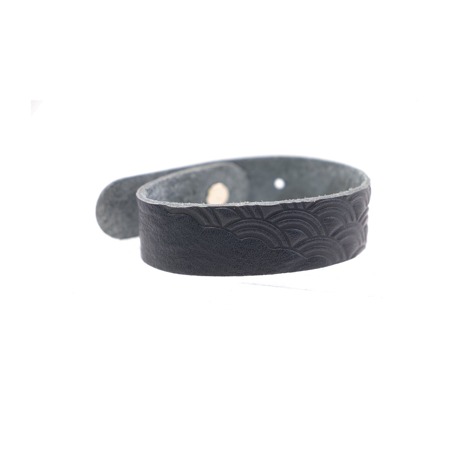 日本型格傳統花紋皮手鏈 Leather Bracelet with Unique Traditional Japanese Pattern