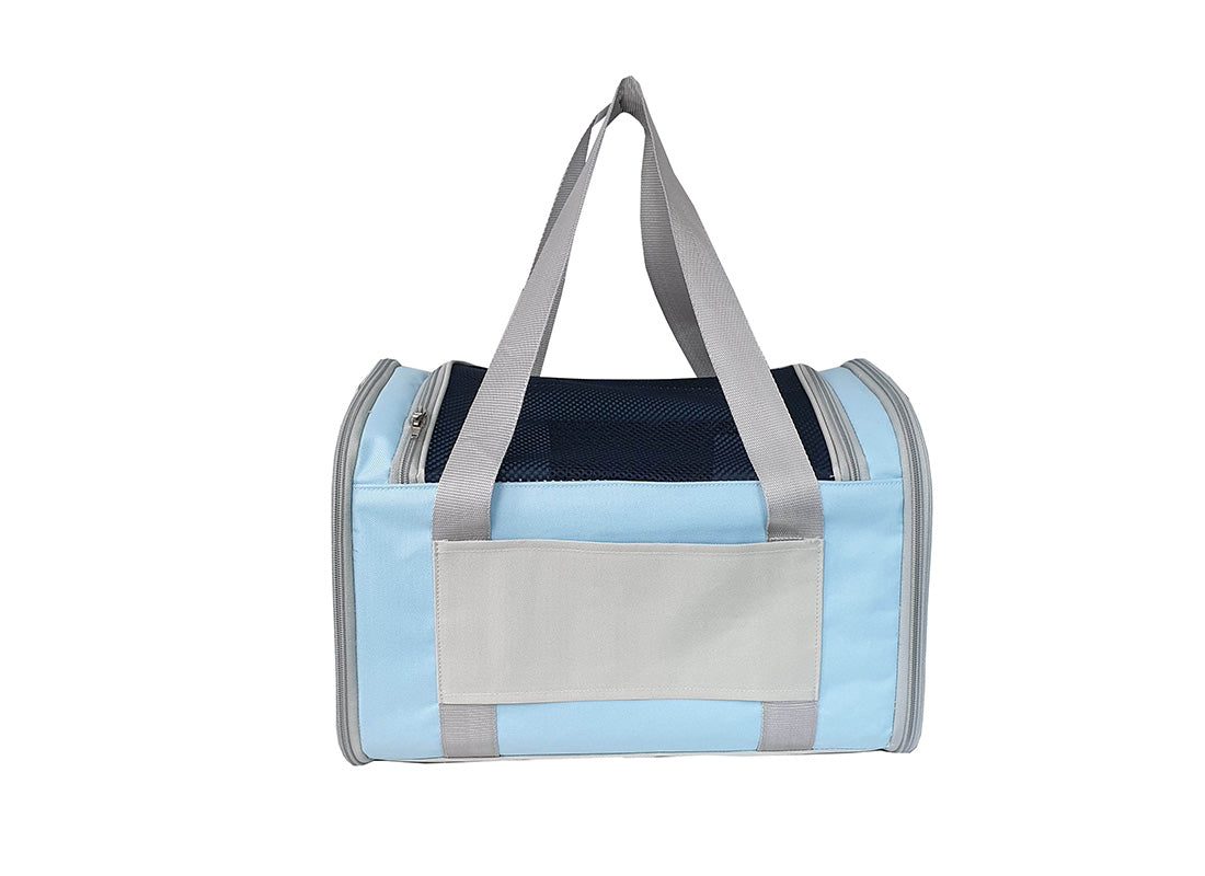 小型動物肩袋粉藍色 Small Pet Carrier Bag Color Blue